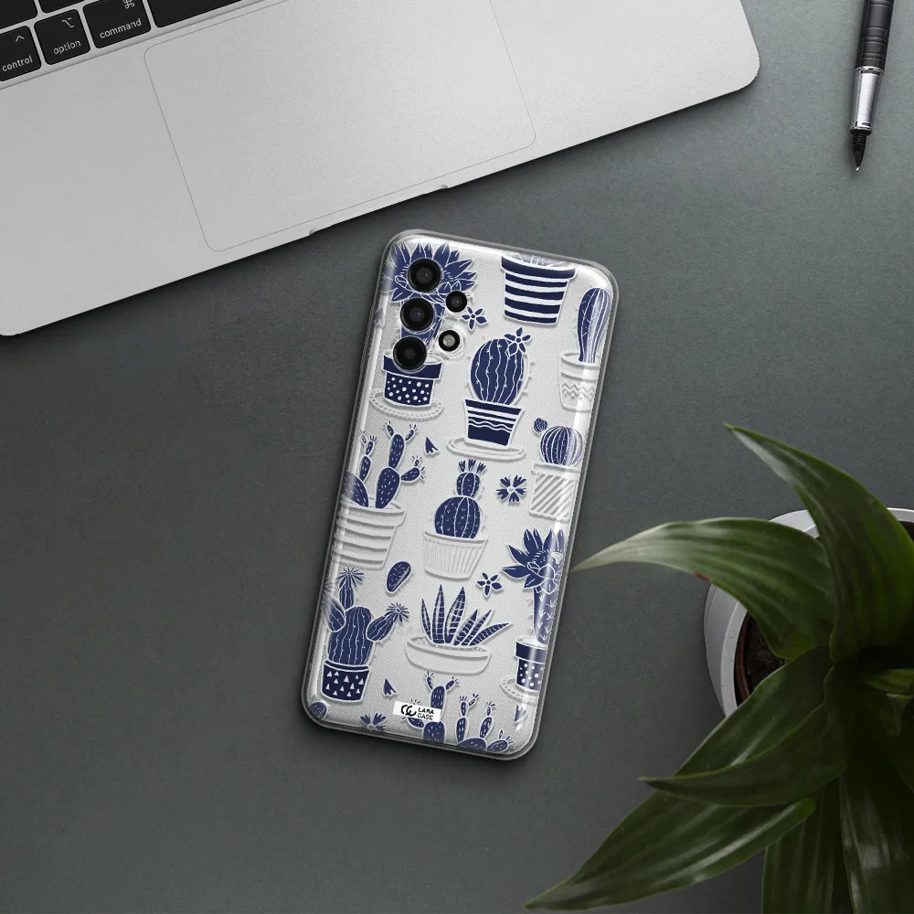 Blue Cactus Samsung A13 4g Clear TPU Case