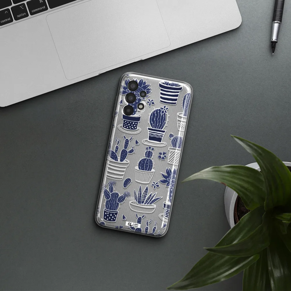 Blue Cactus Samsung A13 Clear TPU Case