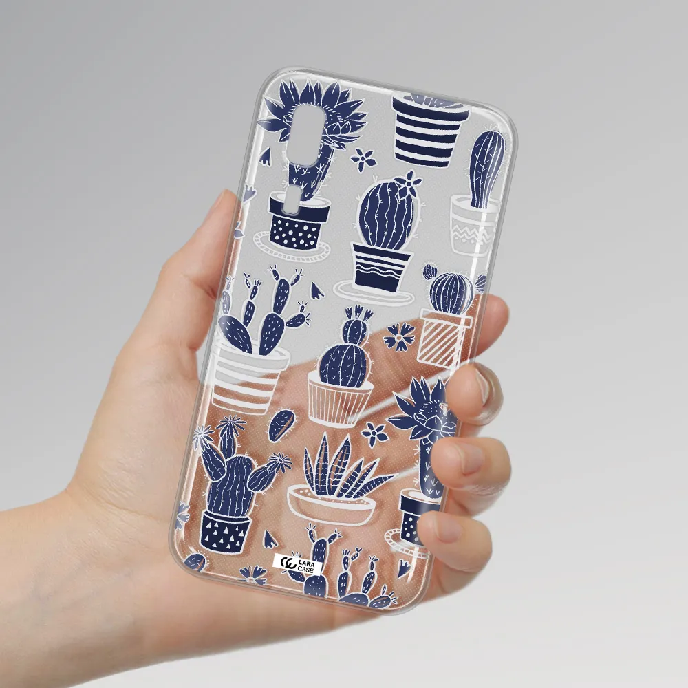 Blue Cactus Samsung A2 Core Clear TPU Case