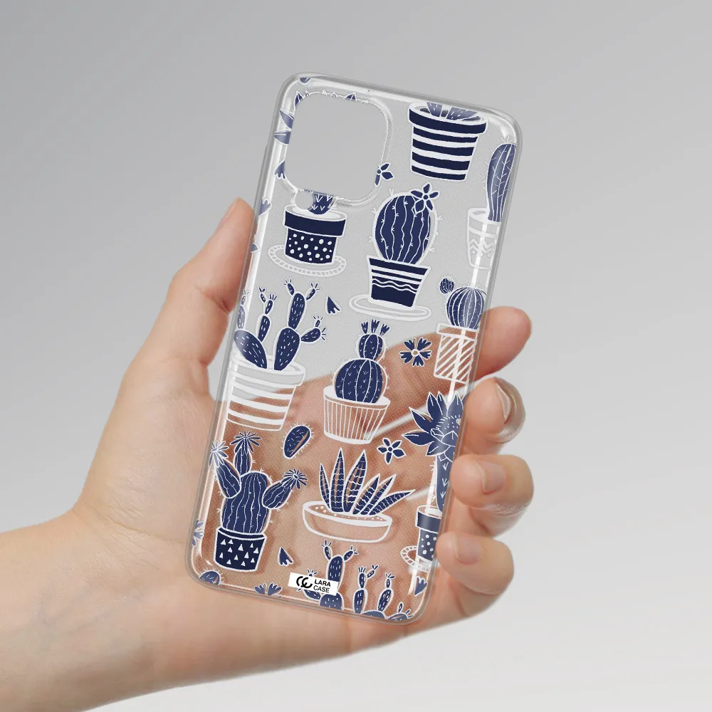 Blue Cactus Samsung A22 4g Clear TPU Case