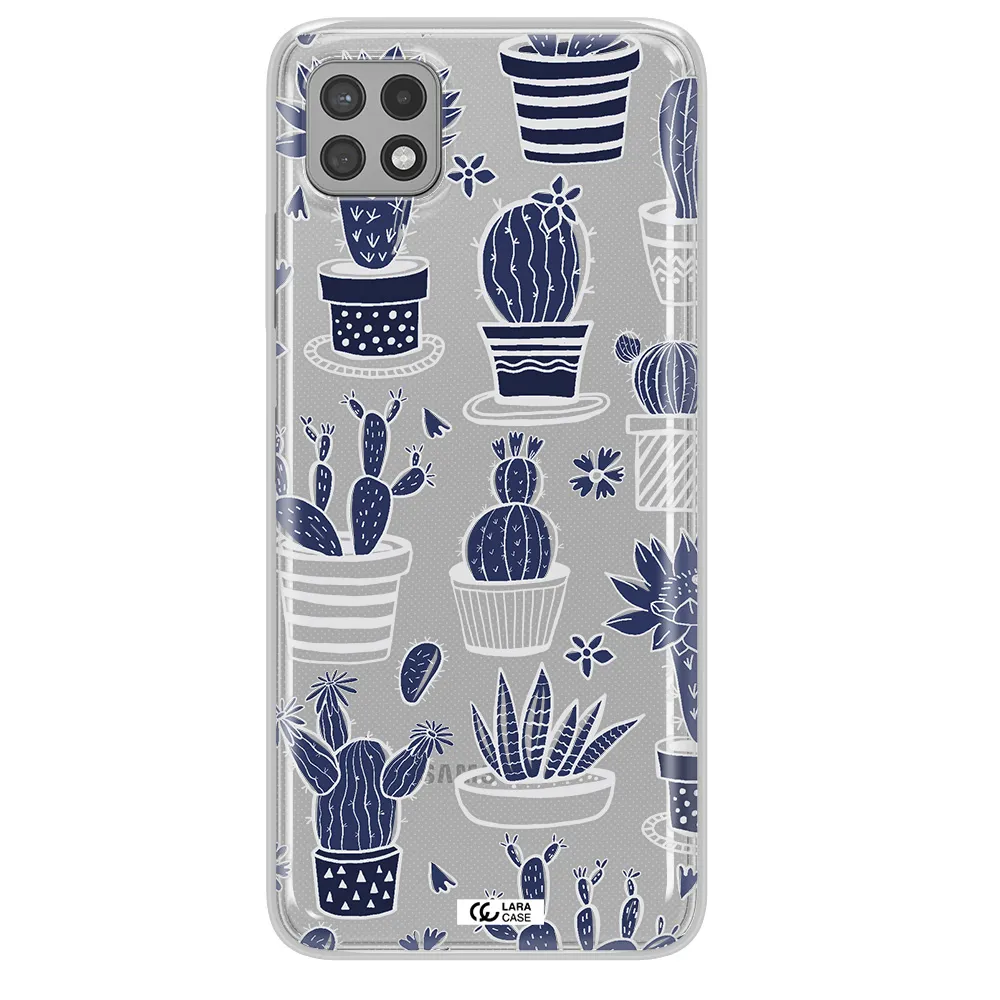 Blue Cactus Samsung A22 5g Clear TPU Case