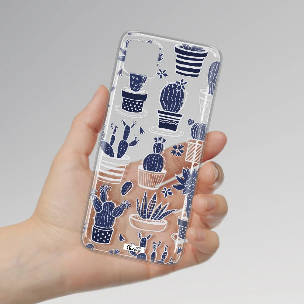 Blue Cactus Samsung A22 5g Clear TPU Case