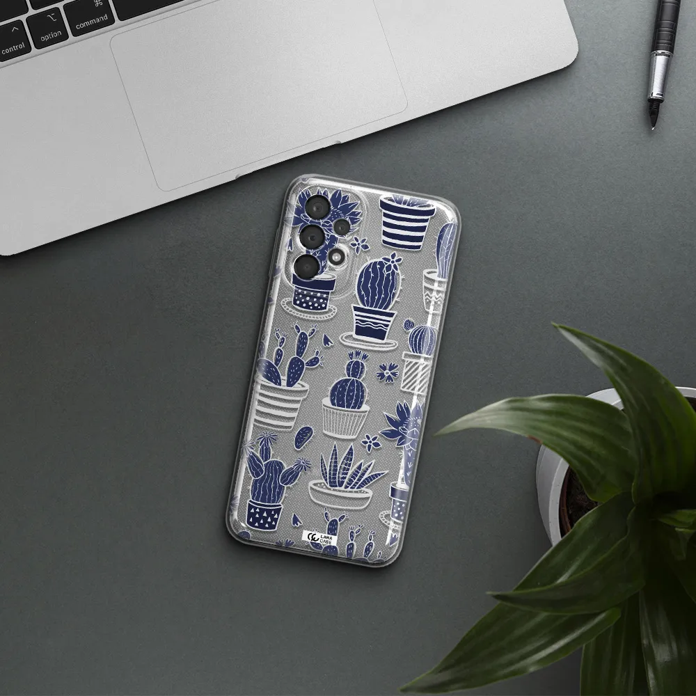 Blue Cactus Samsung A23 5G Clear Tpu Case