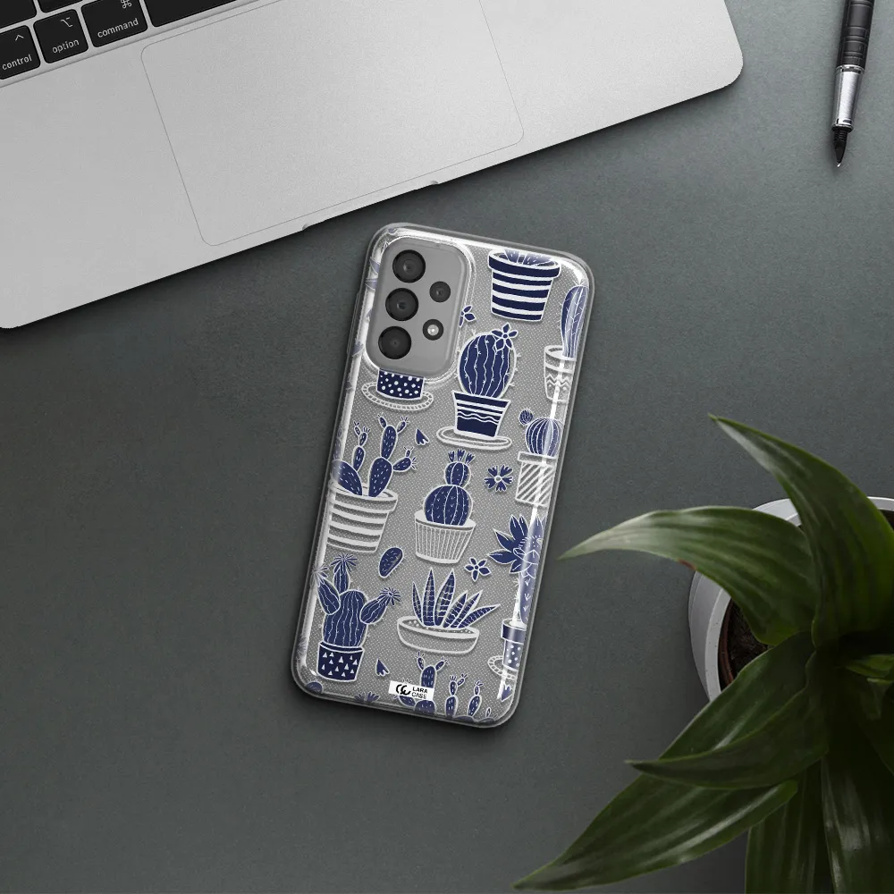 Blue Cactus Samsung A23 Clear TPU Case