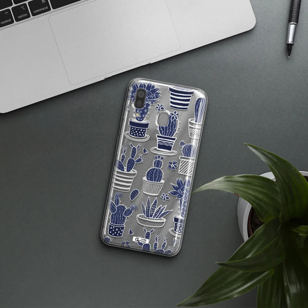 Blue Cactus Samsung A30 Clear TPU Case