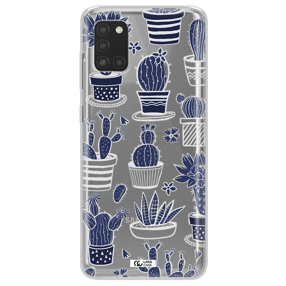 Blue Cactus Samsung A31 Clear TPU Case