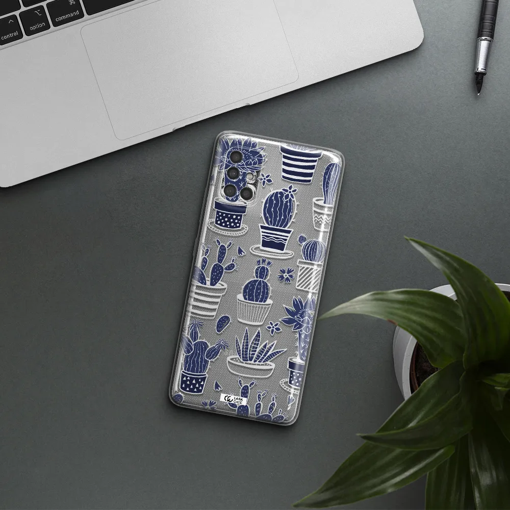 Blue Cactus Samsung A40S Clear Tpu Case