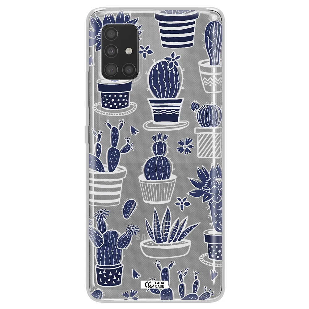Blue Cactus Samsung A51 Clear TPU Case