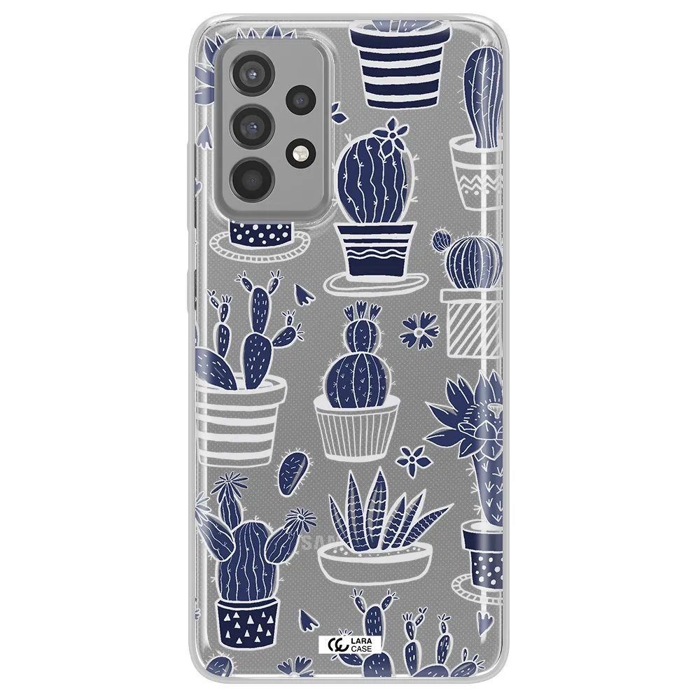 Blue Cactus Samsung A52 Clear TPU Case