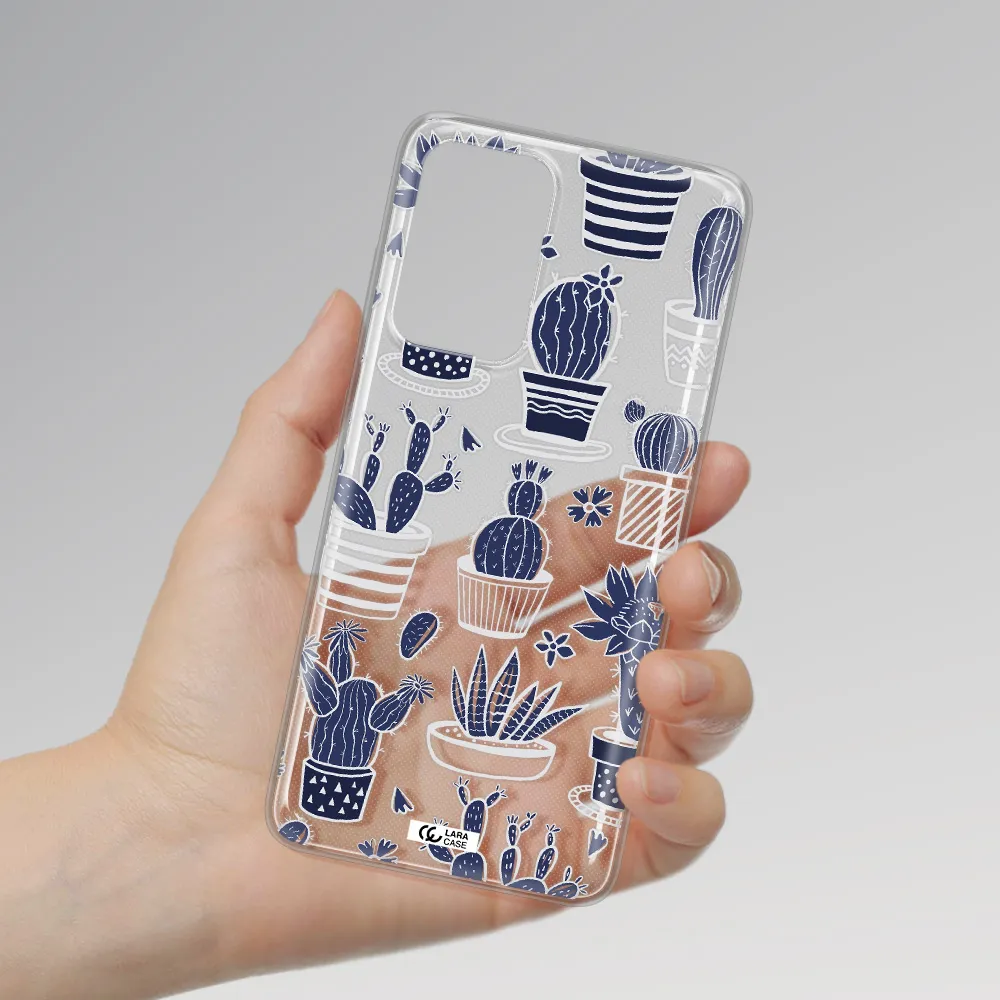 Blue Cactus Samsung A52 Clear TPU Case