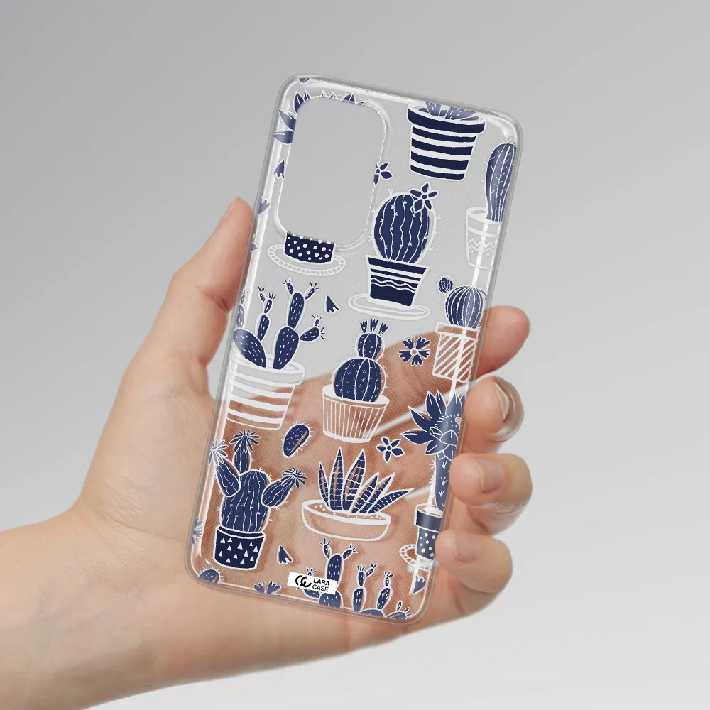 Blue Cactus Samsung A53 Clear TPU Case