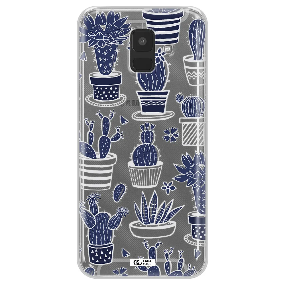 Blue Cactus Samsung A6 Clear TPU Case
