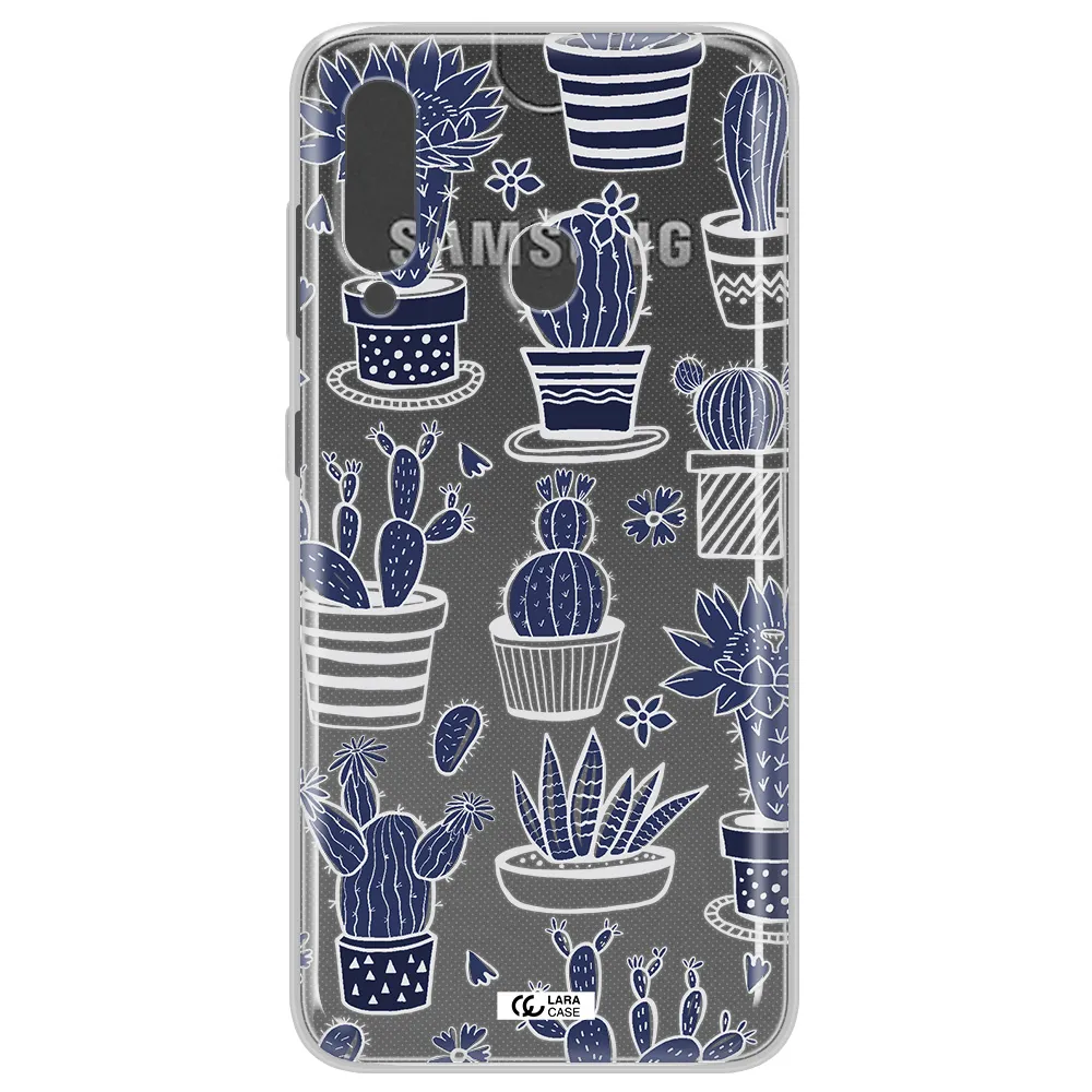 Blue Cactus Samsung A60 Clear TPU Case