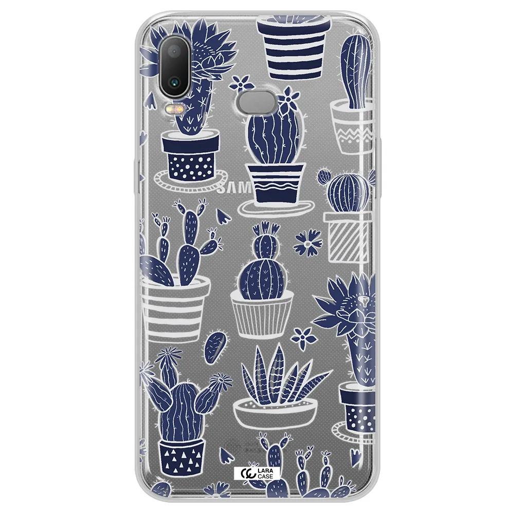 Blue Cactus Samsung A6S Clear TPU Case