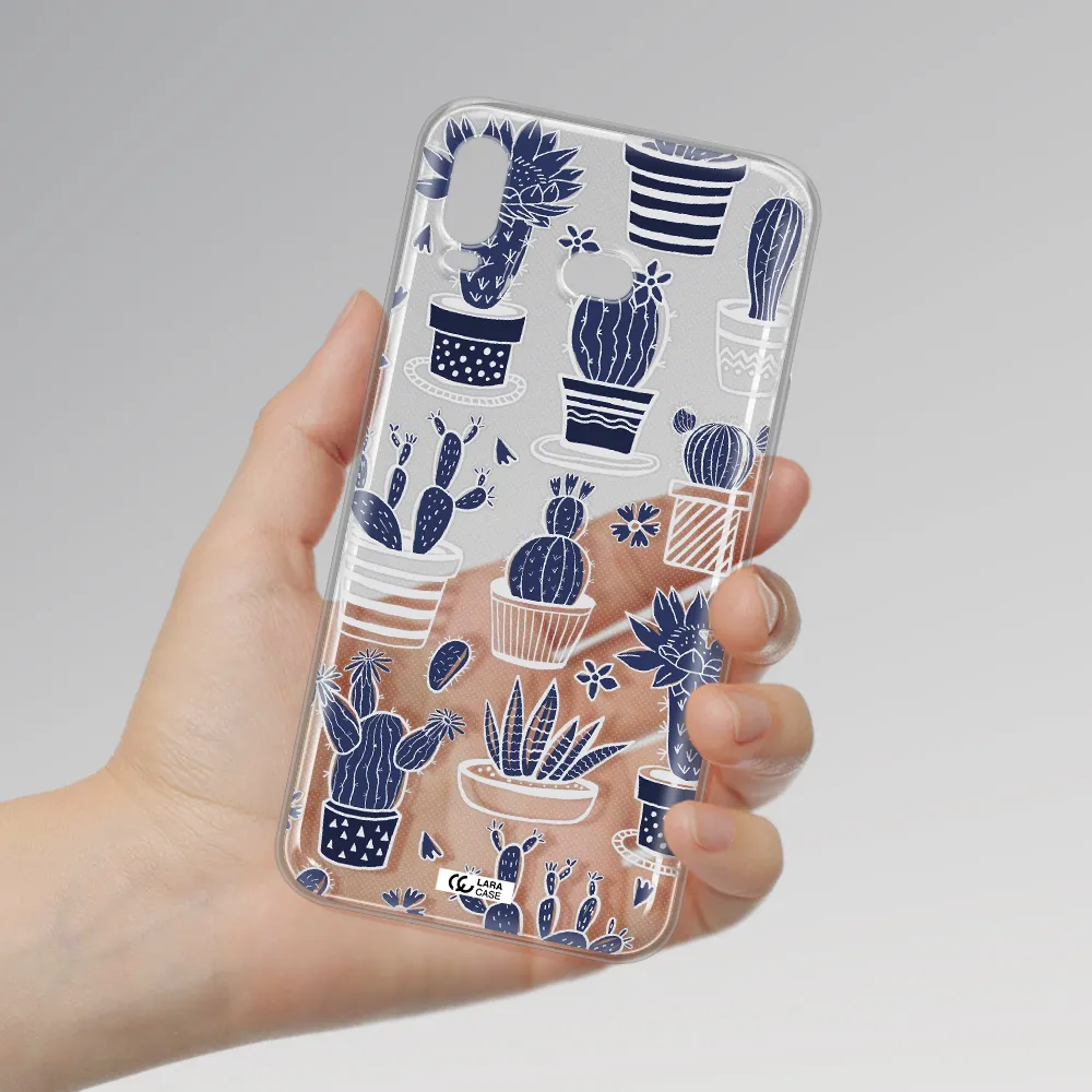 Blue Cactus Samsung A6S Clear TPU Case