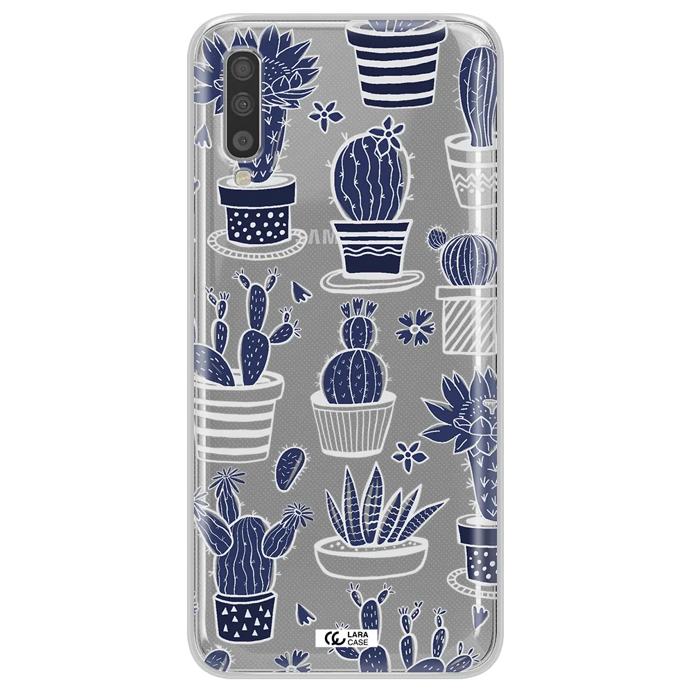 Blue Cactus Samsung A70 Clear TPU Case