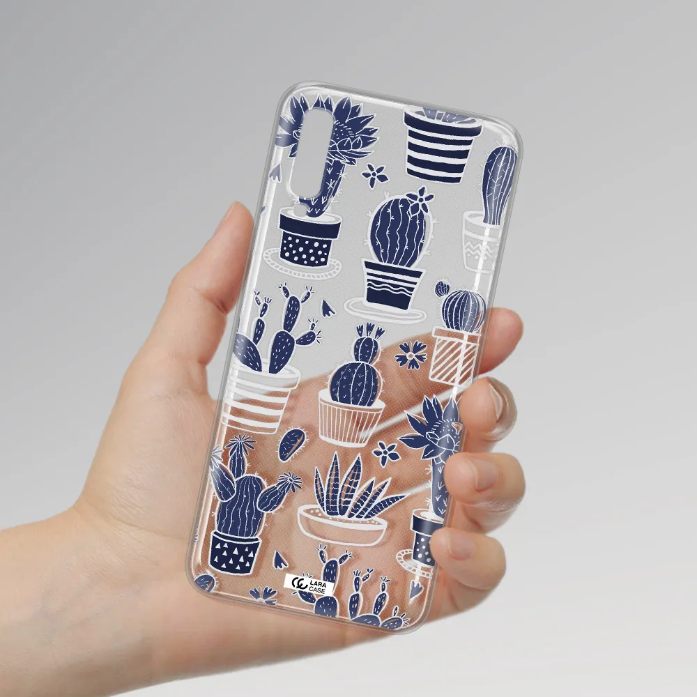 Blue Cactus Samsung A70 Clear TPU Case