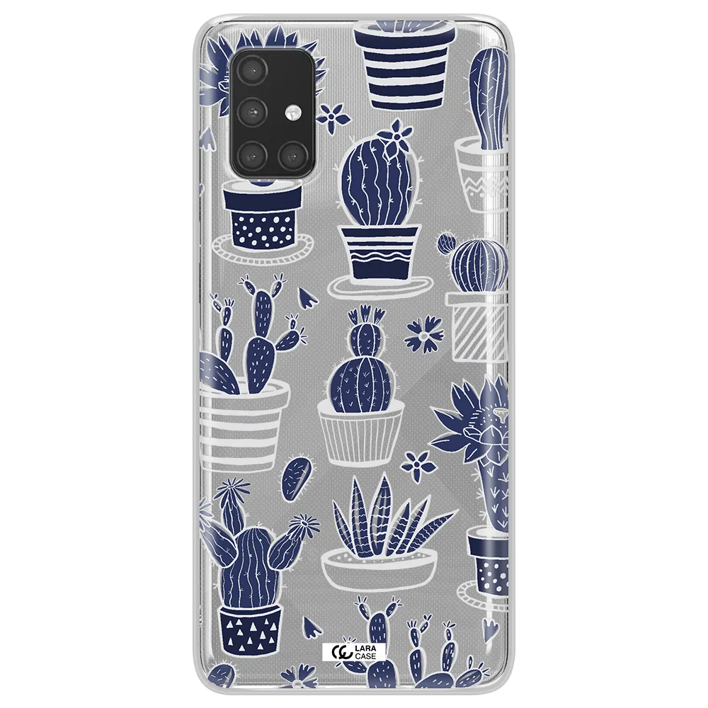 Blue Cactus Samsung A71 Clear TPU Case