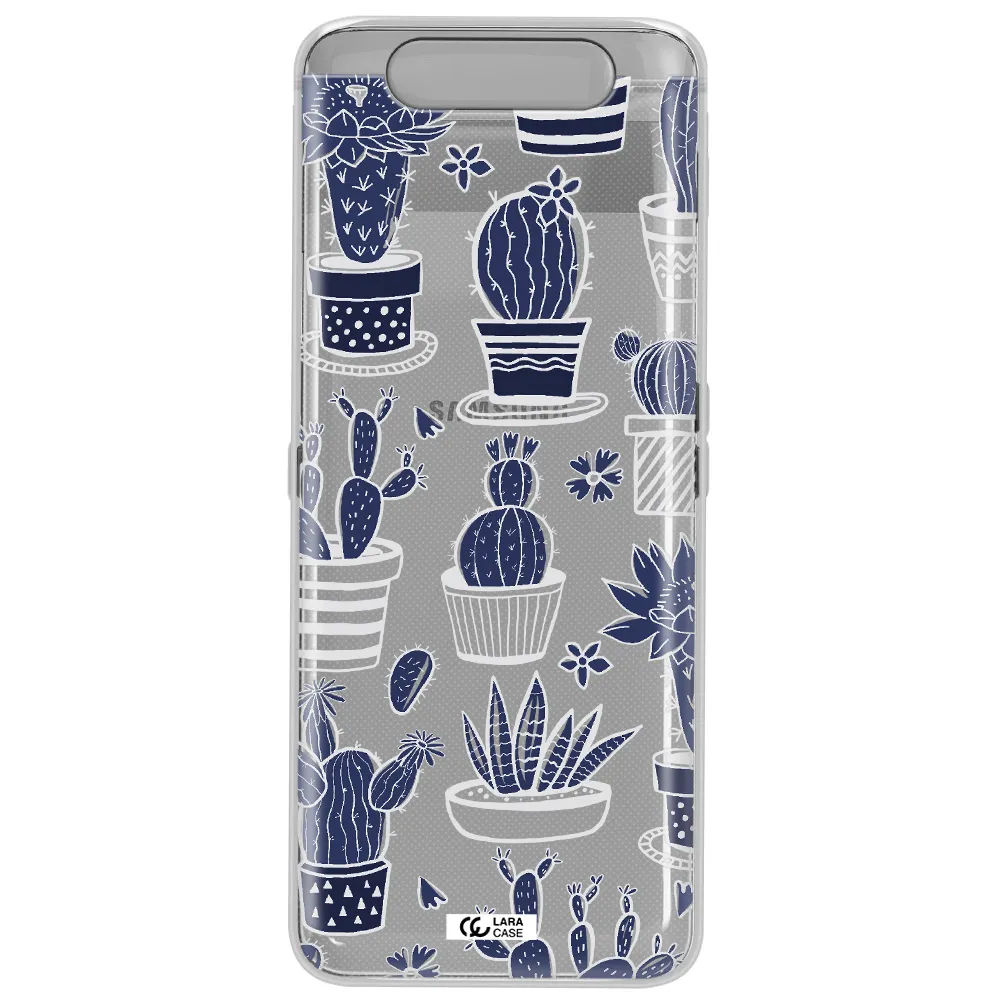 Blue Cactus Samsung A80 Clear TPU Case