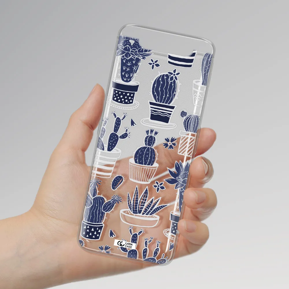 Blue Cactus Samsung A80 Clear TPU Case