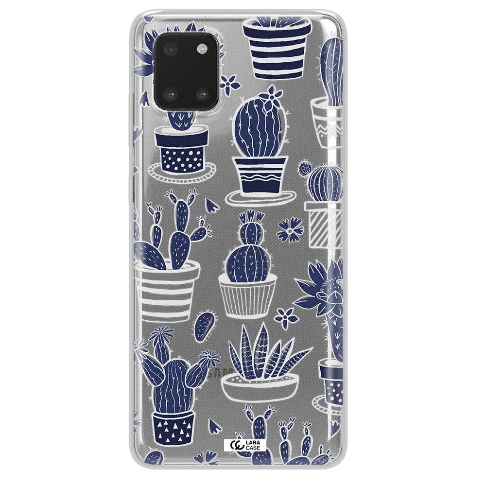 Blue Cactus Samsung A81 Clear TPU Case