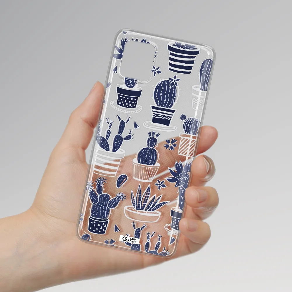 Blue Cactus Samsung A81 Clear TPU Case