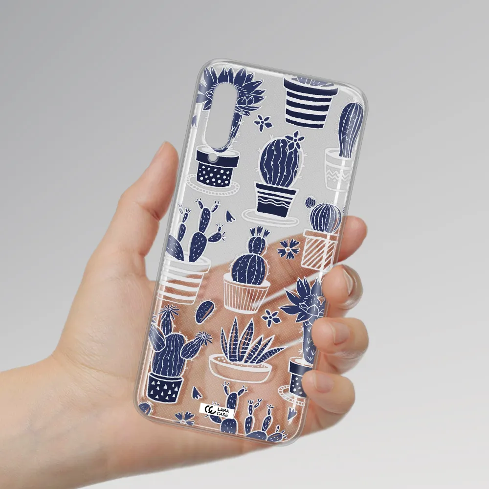 Blue Cactus Samsung A90 Clear TPU Case