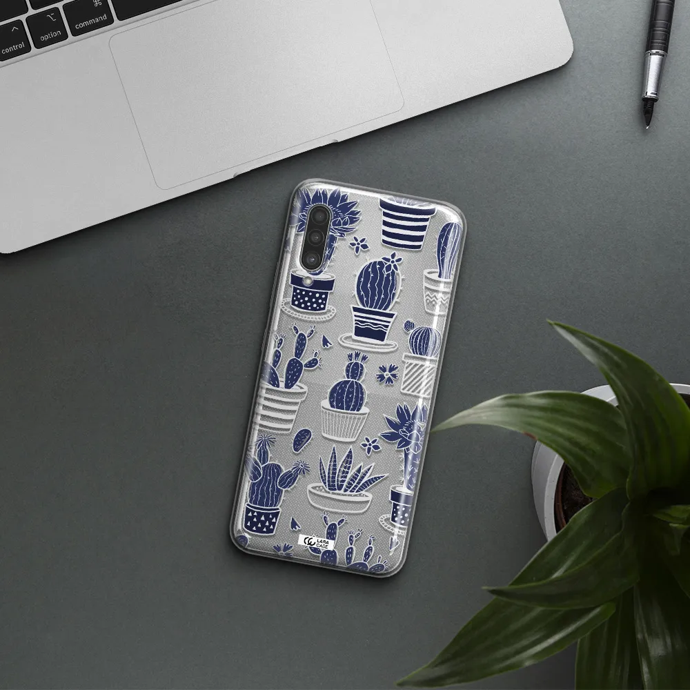 Blue Cactus Samsung A90 Clear TPU Case