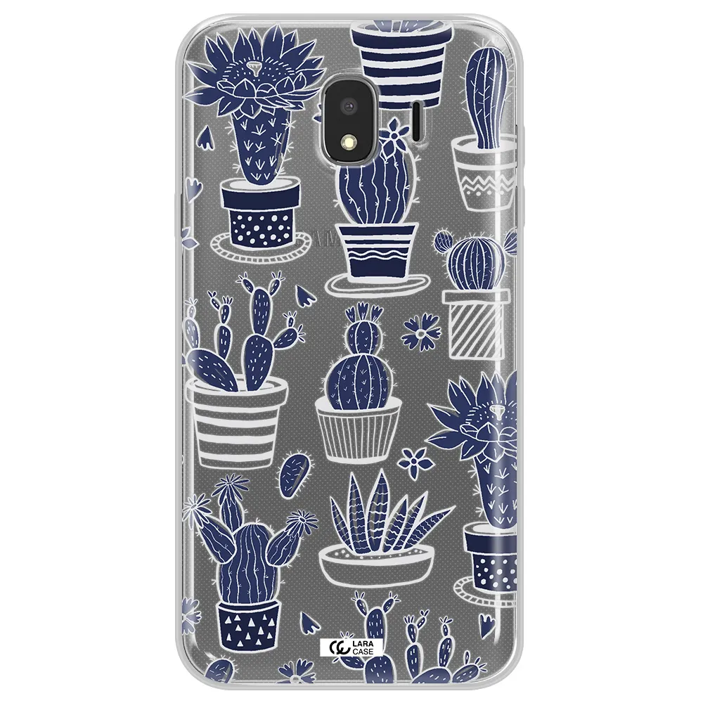 Blue Cactus Samsung J4 Clear TPU Case
