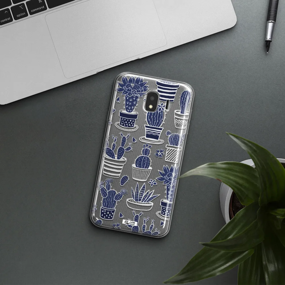 Blue Cactus Samsung J4 Clear TPU Case