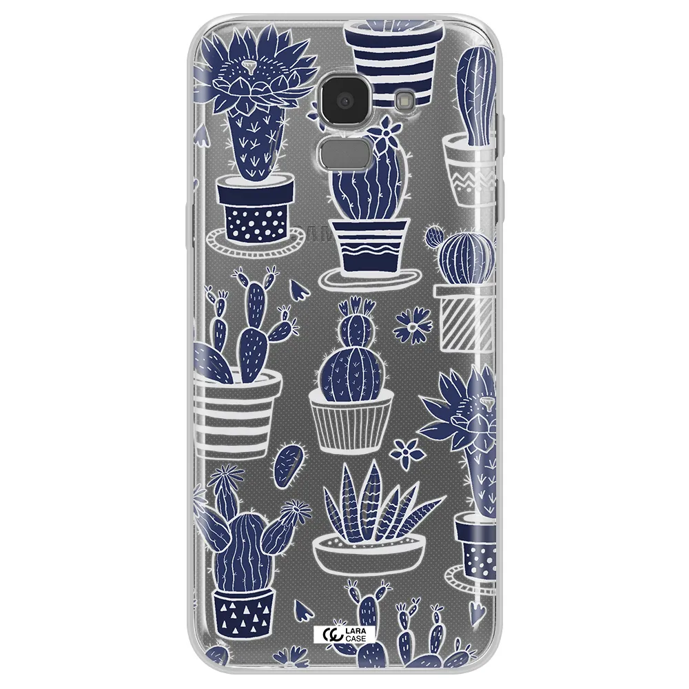 Blue Cactus Samsung J6 Clear TPU Case
