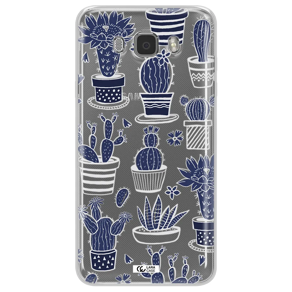 Blue Cactus Samsung J7 2016 Clear TPU Case