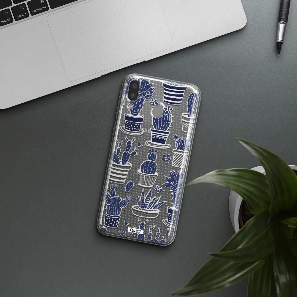Blue Cactus Samsung M20 Clear TPU Case