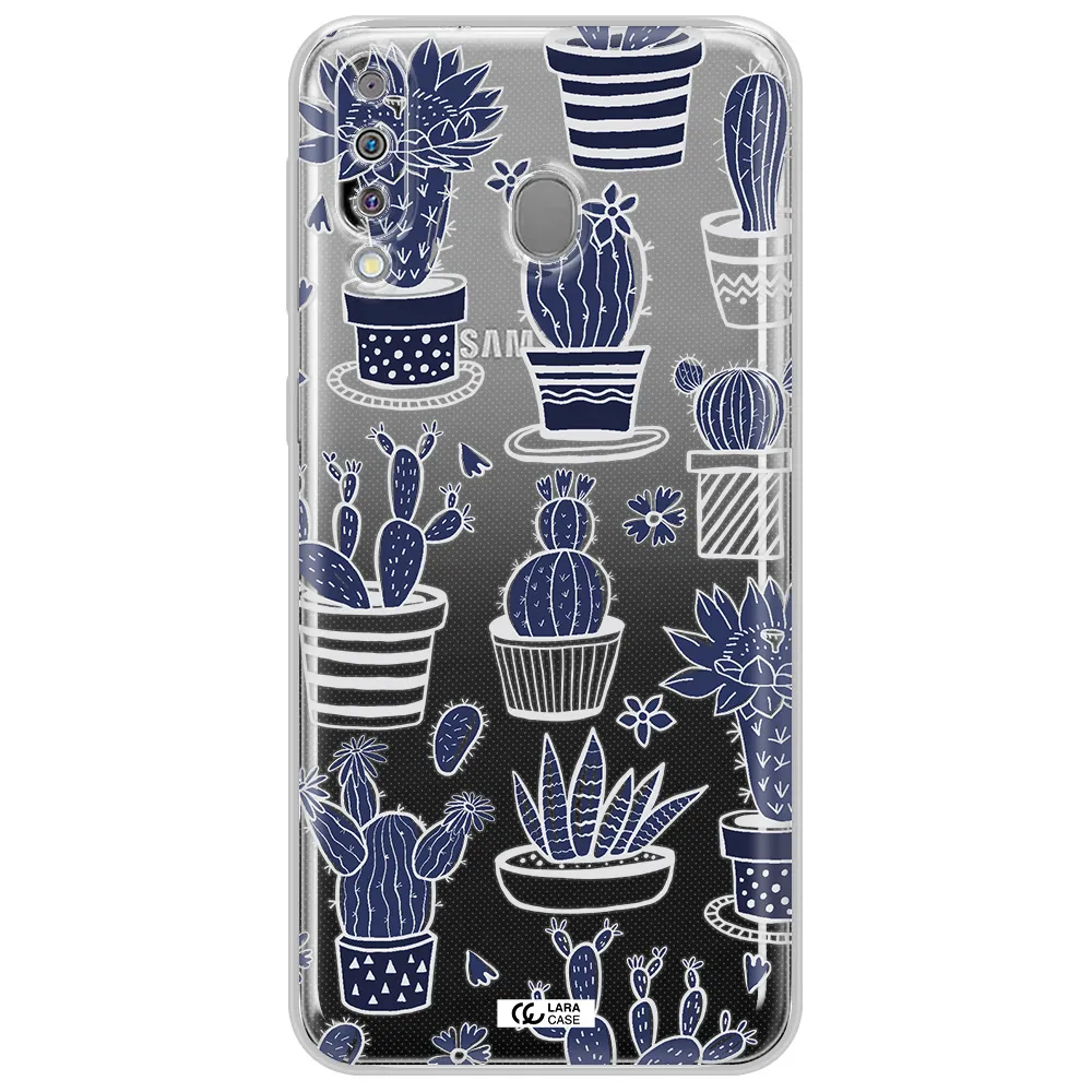 Blue Cactus Samsung M30 Clear TPU Case