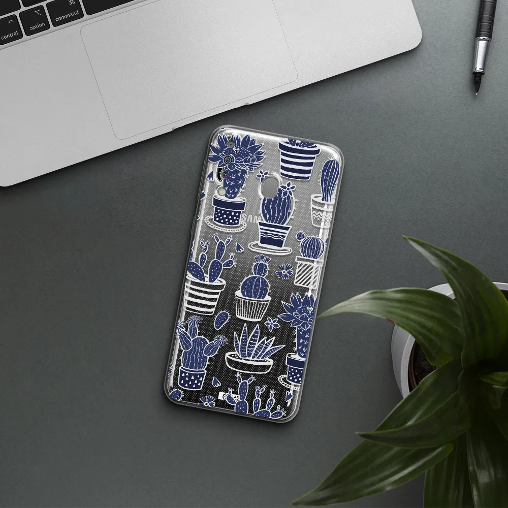 Blue Cactus Samsung M30 Clear TPU Case