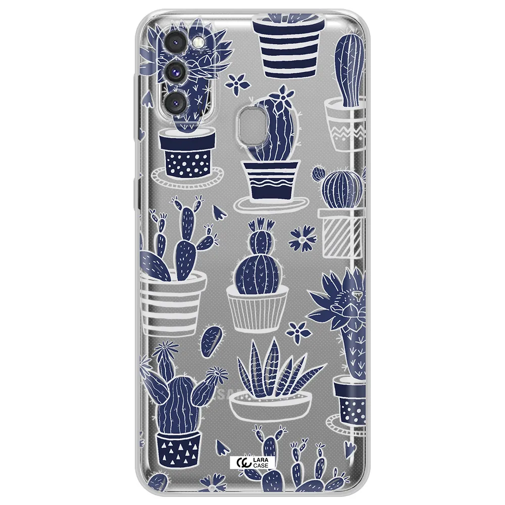 Blue Cactus Samsung M30S Clear TPU Case