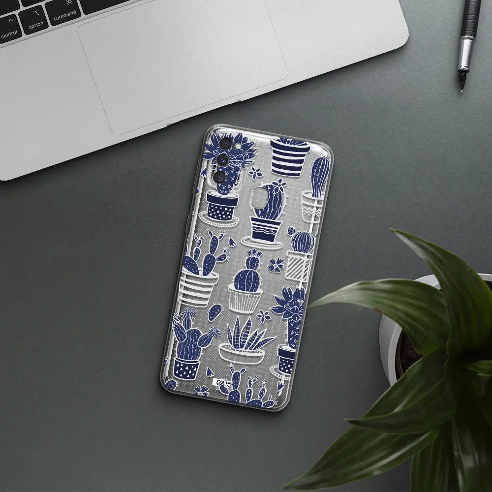 Blue Cactus Samsung M30S Clear TPU Case