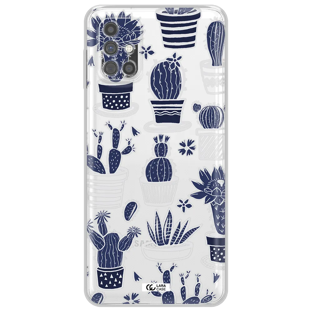 Blue Cactus Samsung M51 Clear TPU Case