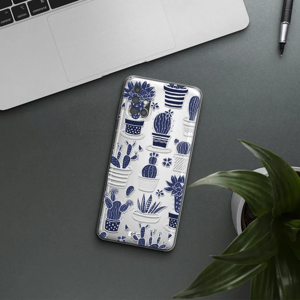 Blue Cactus Samsung M51 Clear TPU Case