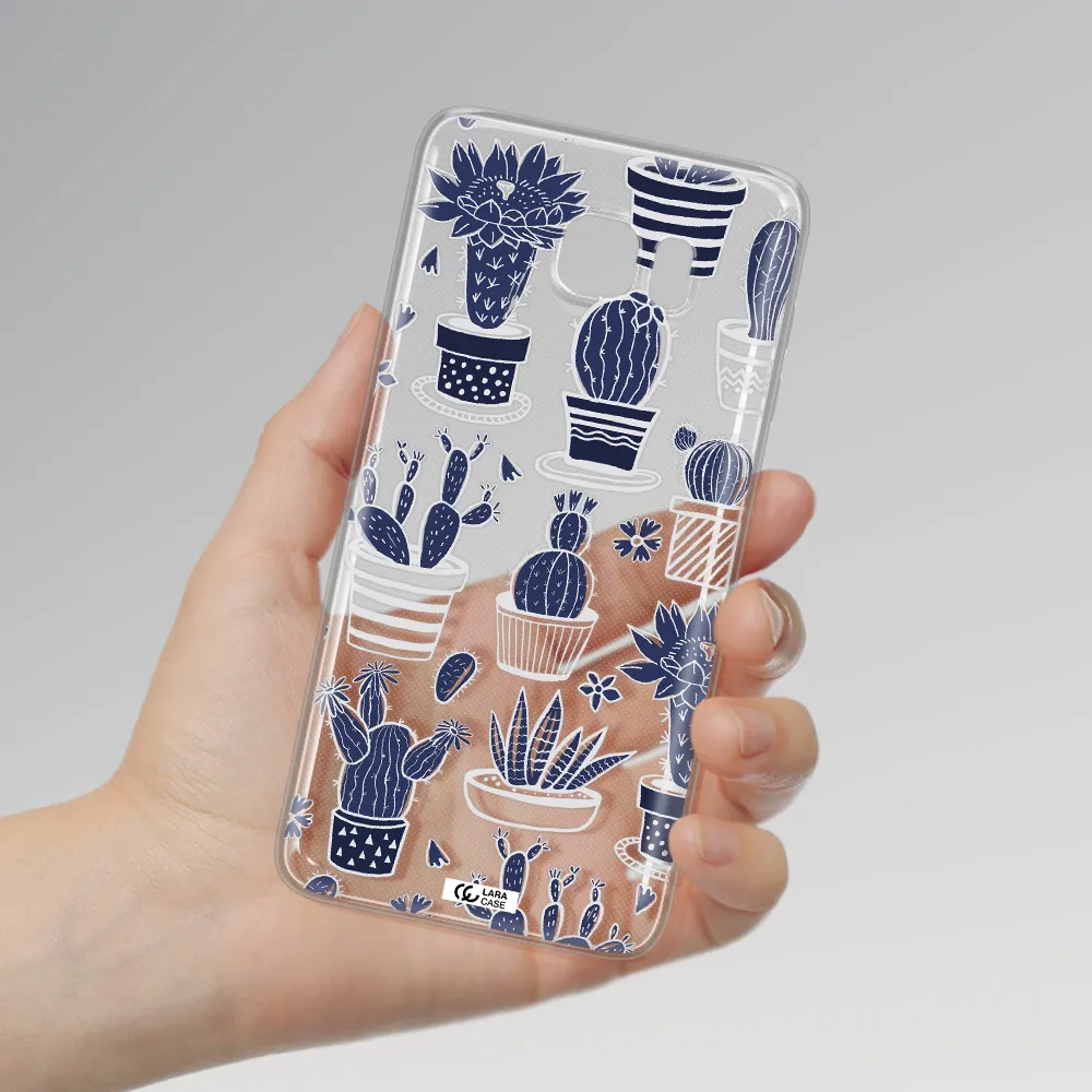 Blue Cactus Samsung Note 5 Clear TPU Case