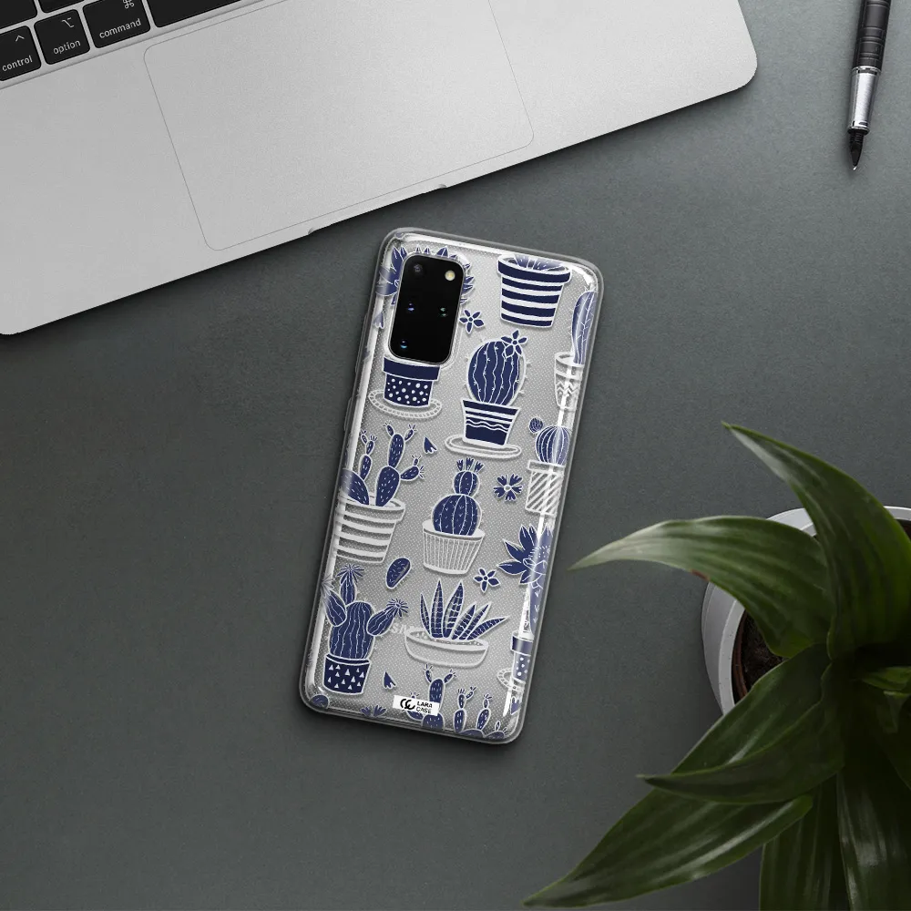 Blue Cactus Samsung S 20 Plus Clear TPU Case