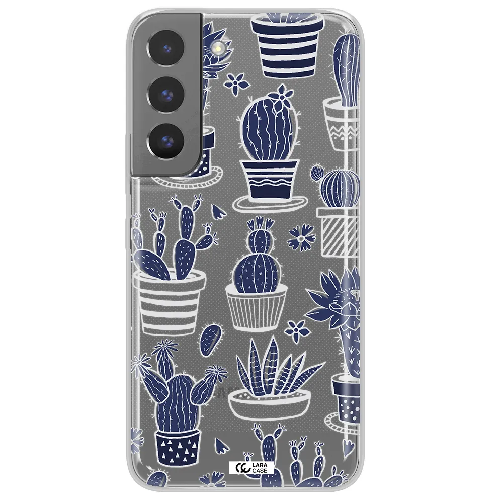 Blue Cactus Samsung S 22 Clear TPU Case