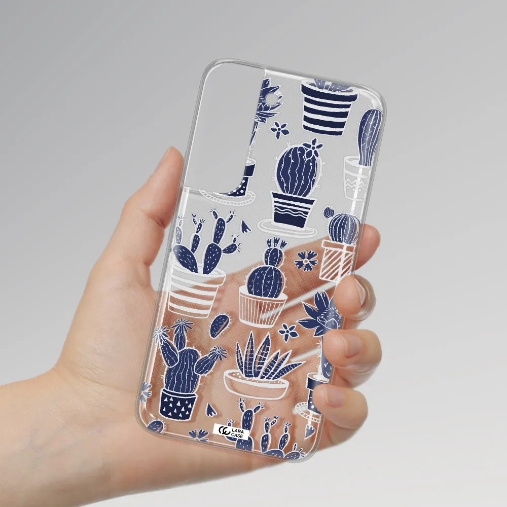 Blue Cactus Samsung S 22 Clear TPU Case