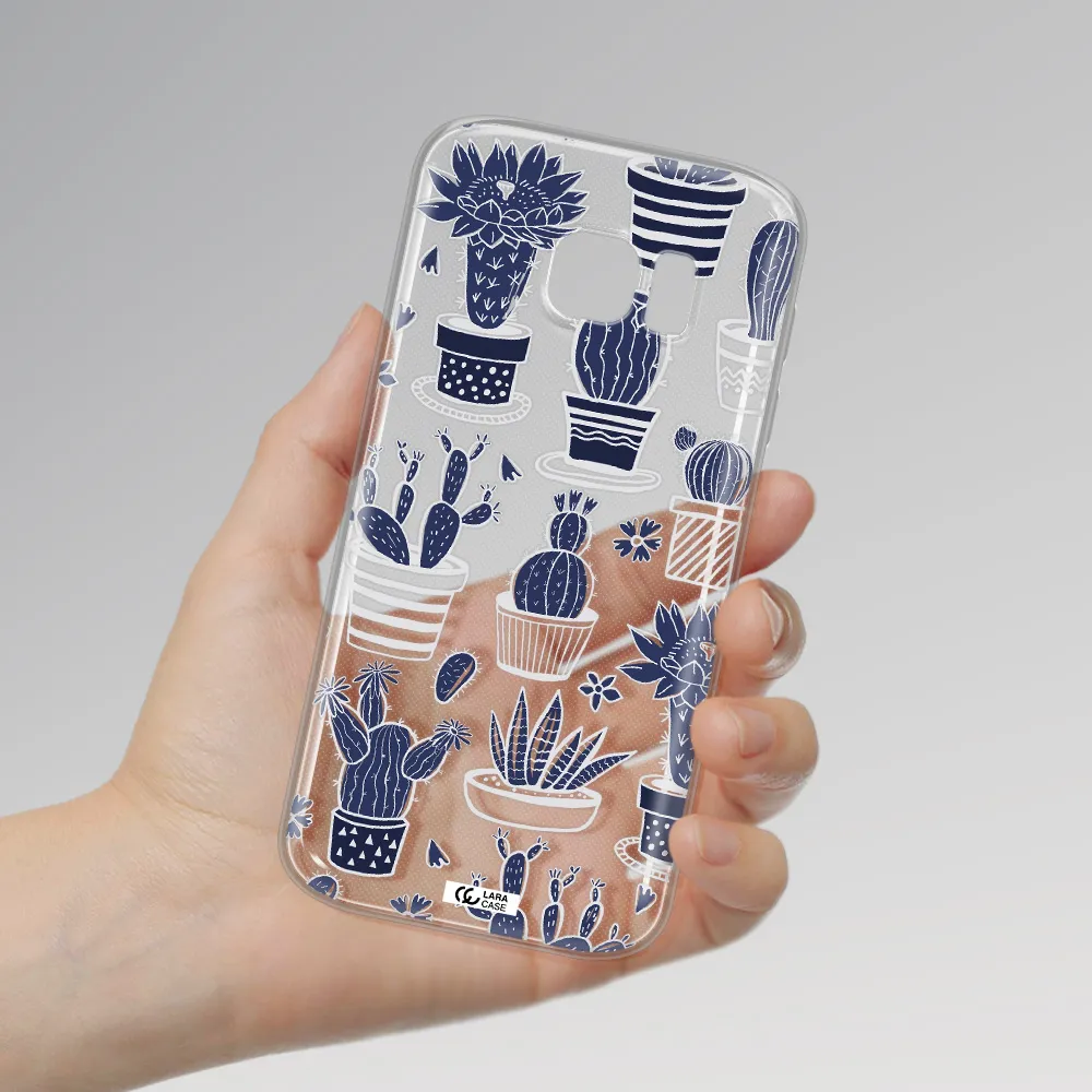 Blue Cactus Samsung S 7 Clear TPU Case