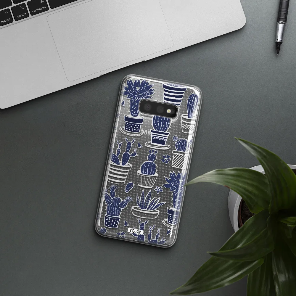 Blue Cactus Samsung S10e Clear TPU Case