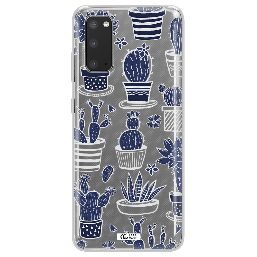 Blue Cactus Samsung S20 Clear TPU Case