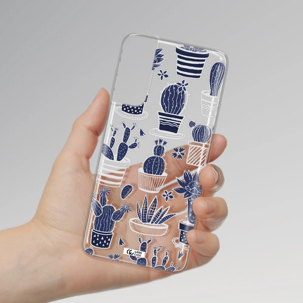 Blue Cactus Samsung S21 Clear TPU Case