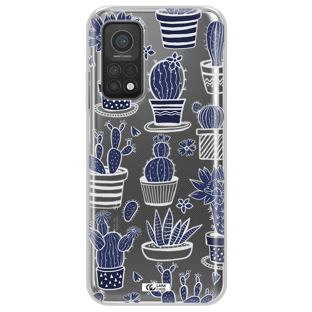 Blue Cactus Xiaomi Mi 10T Clear TPU Case