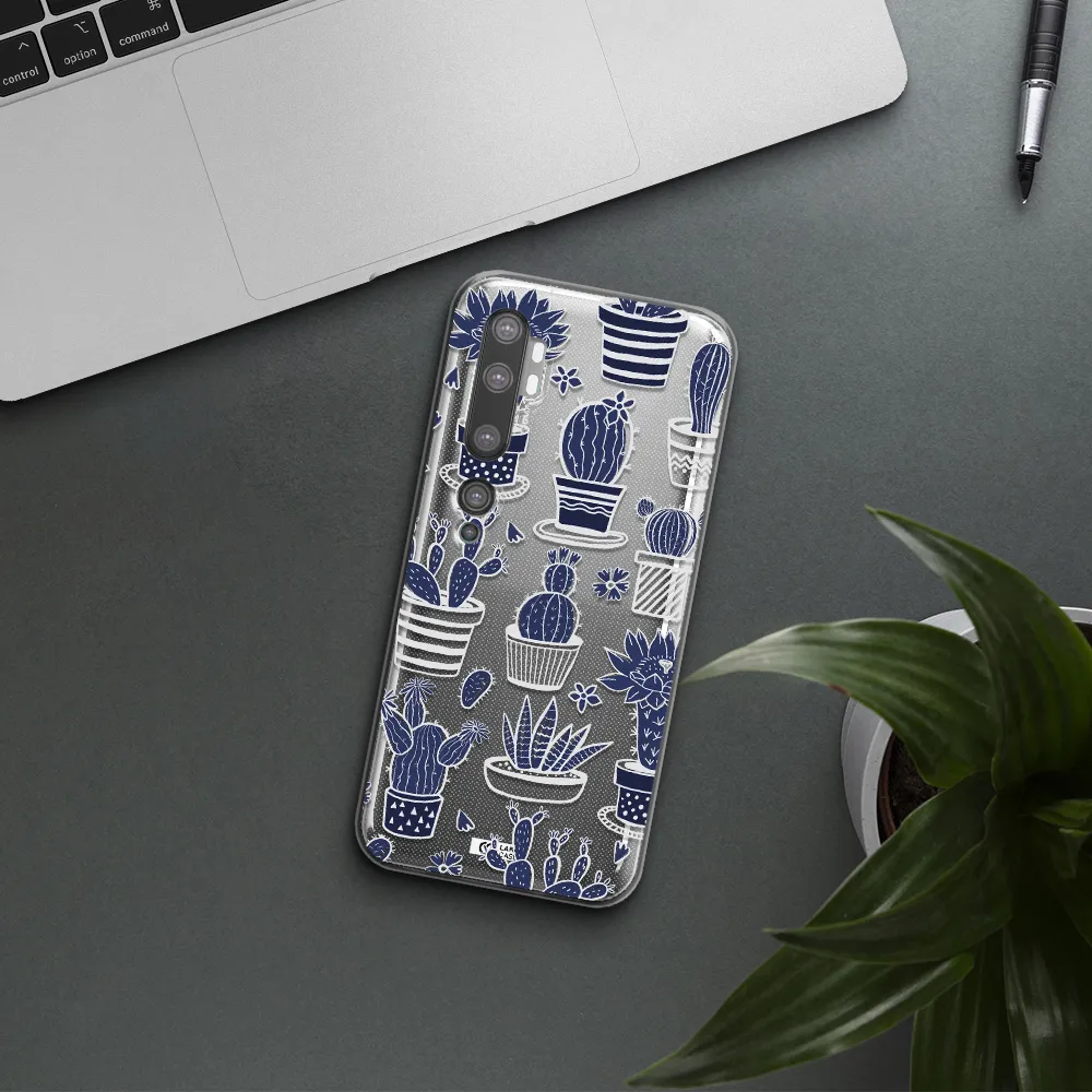Blue Cactus Xiaomi Mi Note 10 Clear TPU Case