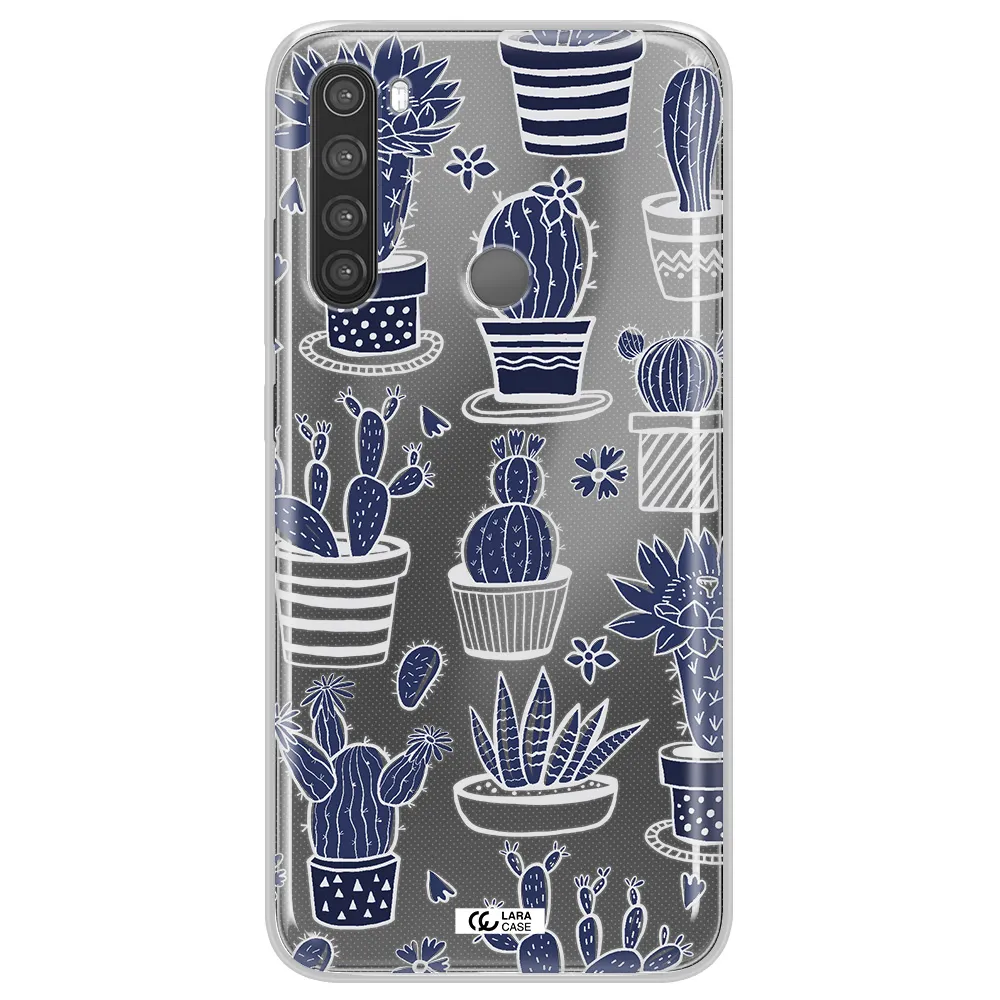 Blue Cactus Xiaomi Note 8 Clear TPU Case